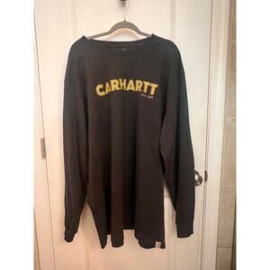 Carhartt Men's Loose Fit 2XL Tall Long Sleeve Heavyweight Logo Graphic Print